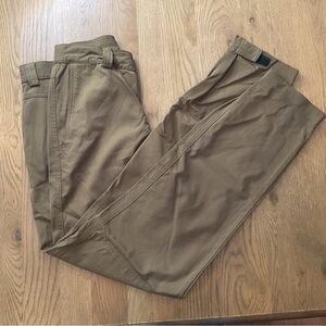 Ibex Men's Brown Hiking 32” x 32” Chinos Pants Slacks Velcro Cuffs